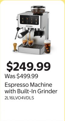 Espresso Machine with Built-In Grinder