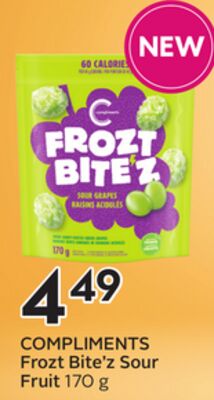 COMPLIMENTS Frozt Bite'z Sour Fruit