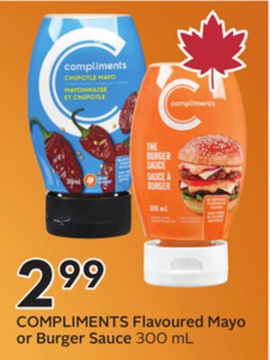 COMPLIMENTS Flavoured Mayo or Burger Sauce