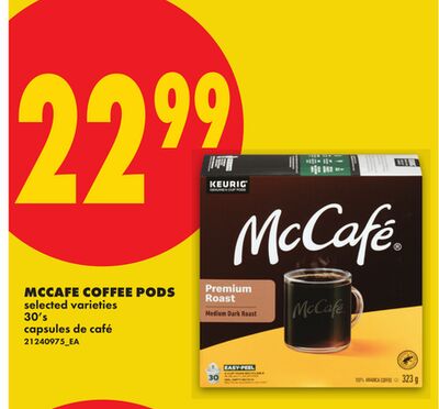 MCCAFE COFFEE PODS, 30'S