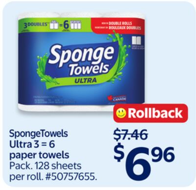 Sponge Towels Ultra 3 = 6