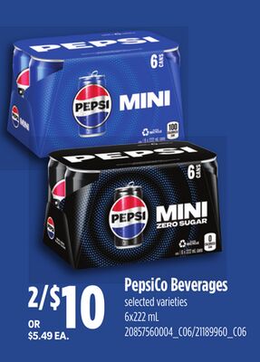 PEPSICO BEVERAGES, 6X222 ML
