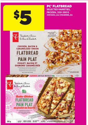 PC® FLATBREAD SELECTED VARIETIES, 330-395 G