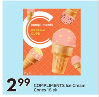 COMPLIMENTS Ice Cream Cones