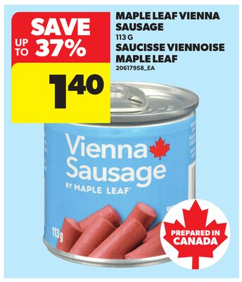 MAPLE LEAF VIENNA SAUSAGE, 113 G