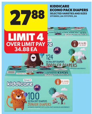 KIDDICARE ECONO PACK DIAPERS