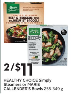 HEALTHY CHOICE Simply Steamers or MARIE CALLENDER'S Bowls