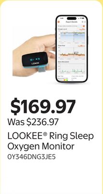 LOOKEE® Ring Sleep Oxygen Monitor