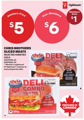 CHRIS BROTHERS SLICED MEATS, 250 G