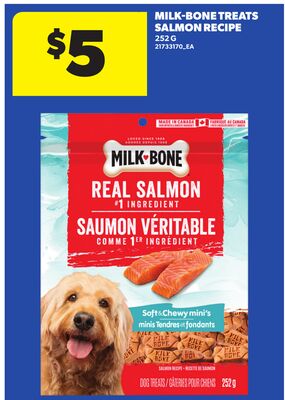MILK-BONE TREATS SALMON RECIPE, 252 G