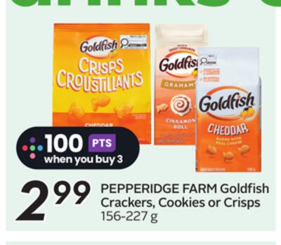 Goldfish Crackers, Cookies or Crisps