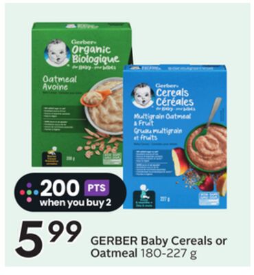 Baby Cereals or Oatmeal