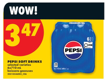 PEPSI SOFT DRINKS, 6x710 ml
