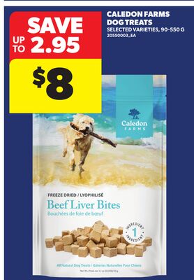 CALEDON FARMS DOG TREATS, 90-550 G