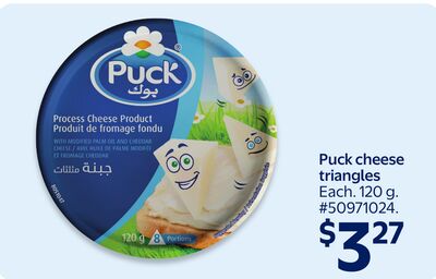 Puck cheese triangles