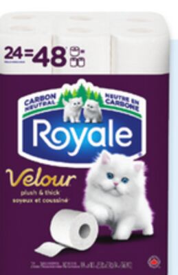 Royale 2-ply bathroom tissue 24 = 48 rolls