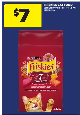 FRISKIES CAT FOOD, 1.4-1.5 KG