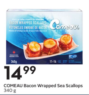 COMEAU Bacon Wrapped Sea Scallops