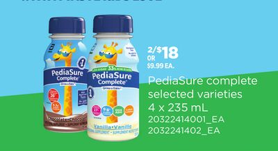 PEDIASURE COMPLETE, 4 X 235 ML