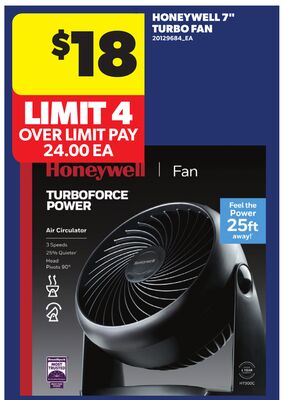 HONEYWELL 7" TURBO FAN