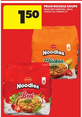 PRAN NOODLE SOUPS, 280 G