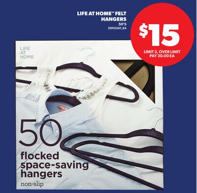 LIFE AT HOME™ FELT HANGERS, 50'S