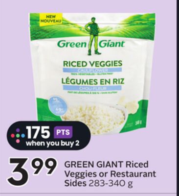Riced Veggies or Restaurant Sides