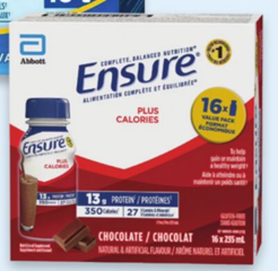 Ensure Plus Calories or Glucerna shakes