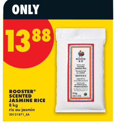 ROOSTER® SCENTED JASMINE RICE, 8 kg