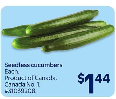 Seedless Cucumbers
