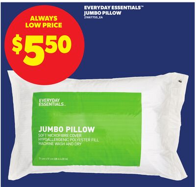 EVERYDAY ESSENTIALS™ JUMBO PILLOW
