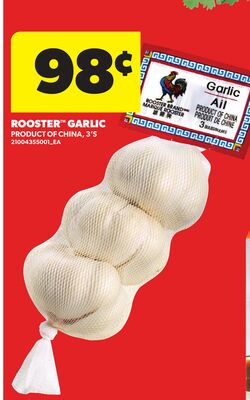 ROOSTER™ GARLIC, 3'S