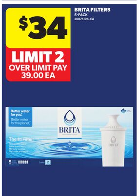 BRITA FILTERS, 5-PACK