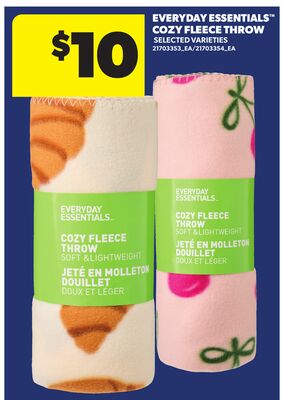 EVERY DAY ESSENTIALS™ COZY FLEECE THROW