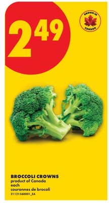 BROCCOLI CROWNS, each