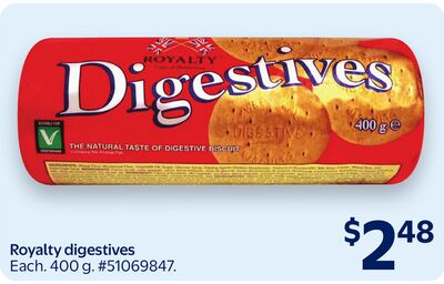 Royalty digestives
