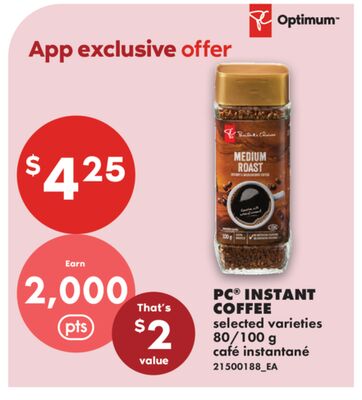 PC® INSTANT COFFEE, 80/100 g