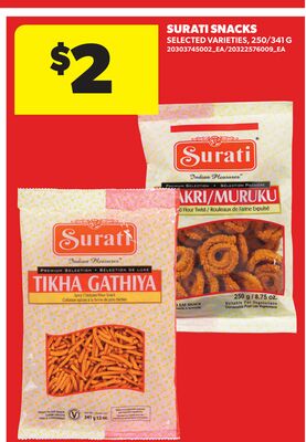 SURATI SNACKS, 250/341 G