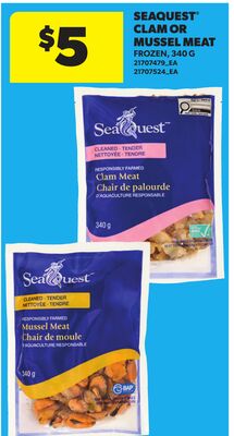 SEAQUEST® CLAM OR MUSSEL MEAT, 340 G