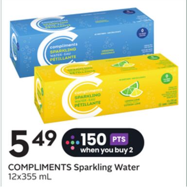 COMPLIMENTS Sparkling Water