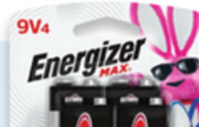 Energizer AA16, AAA8 or 9V4 batteries