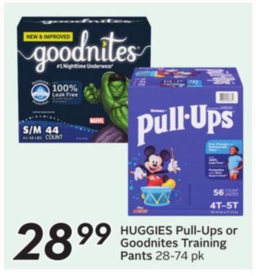 Pull-Ups or Goodnites Training Pants