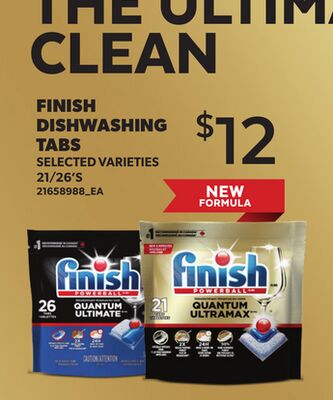 FINISH DISHWASHING TABS, 21/26'S