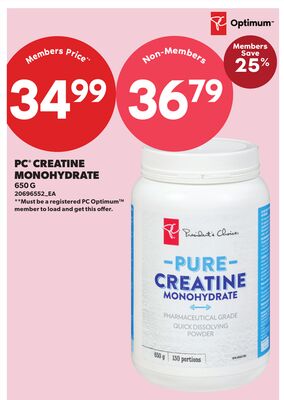 PC® CREATINE MONOHYDRATE, 650 G
