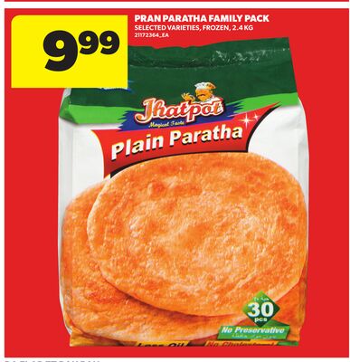 PRAN PARATHA FAMILY PACK, 2.4 KG