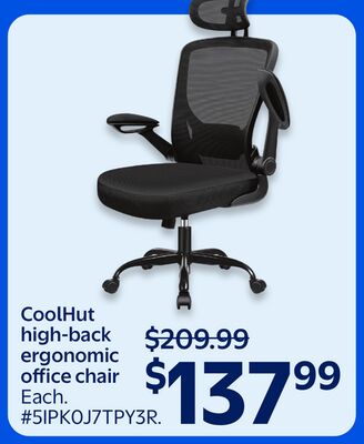 CoolHut high-back ergonomic office chair