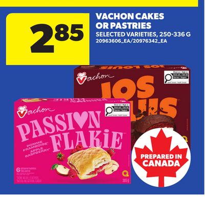 VACHON CAKES OR PASTRIES