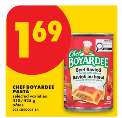 CHEF BOYARDEE PASTA, 418/425 g