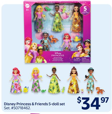 Disney Princess & Friends 5-doll set