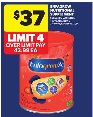 ENFAGROW NUTRITIONAL SUPPLEMENT, 1-5 YEARS, 907 G